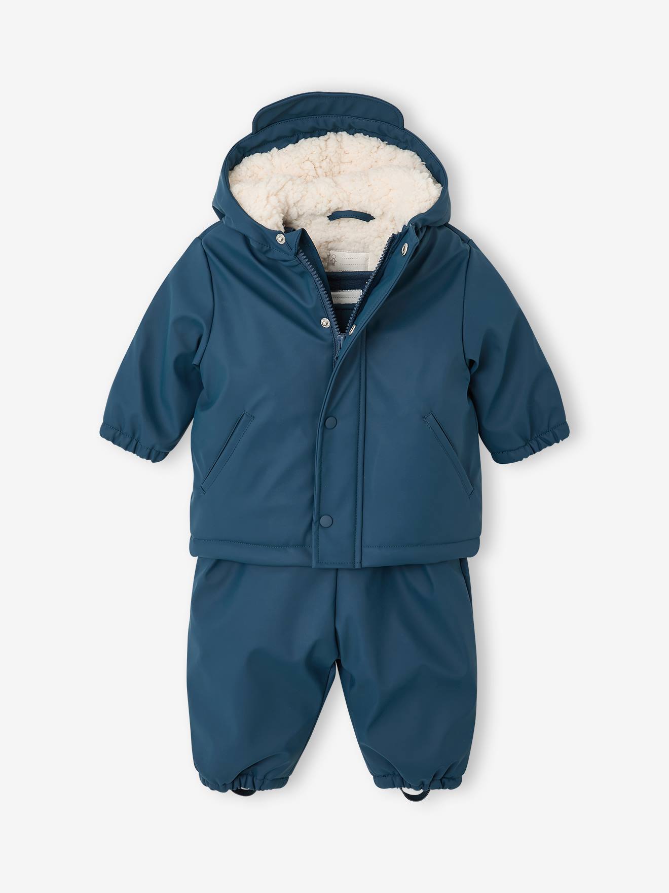 Regenjas en -broek voor baby's nachtblauw