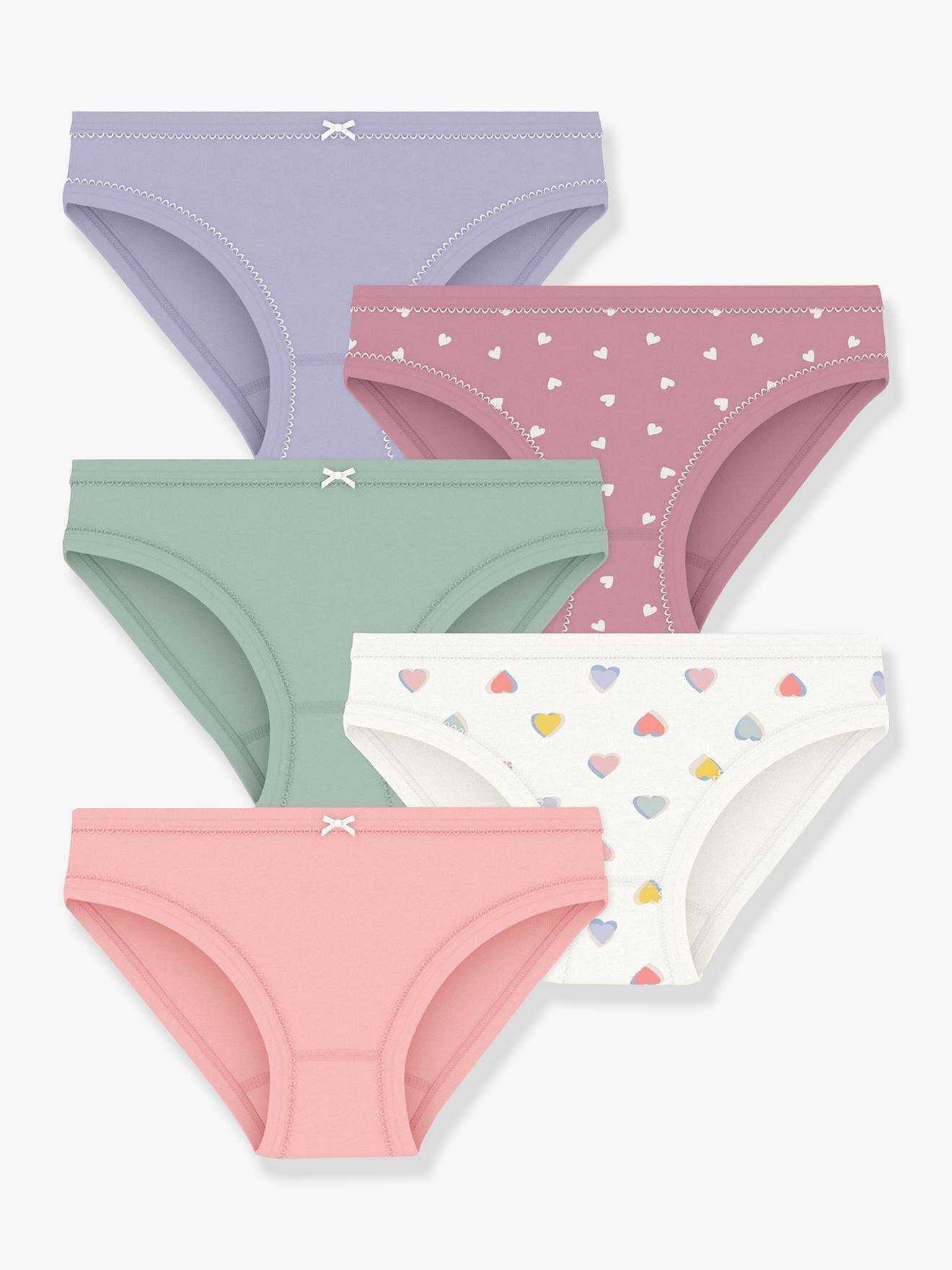 Set van 5 slips PETIT BATEAU meerkleurig