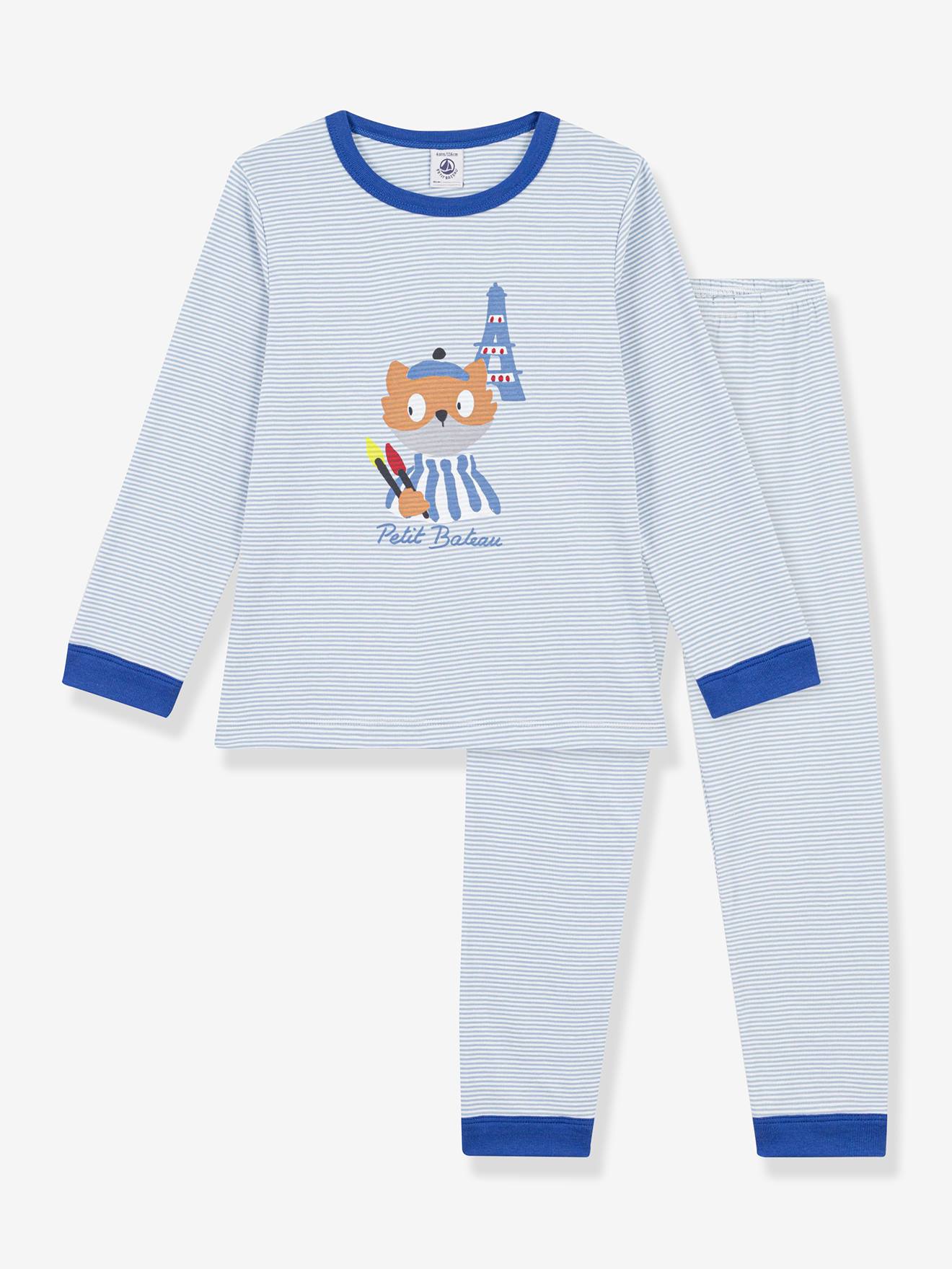 Gestreepte pyjama PETIT BATEAU blauw