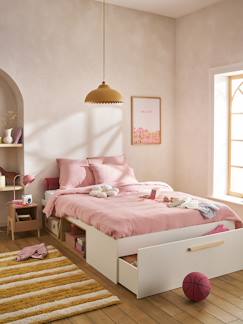 Slaapkamer en Opbergoplossingen-Tweepersoonsbed met opbergruimte 140x190cm