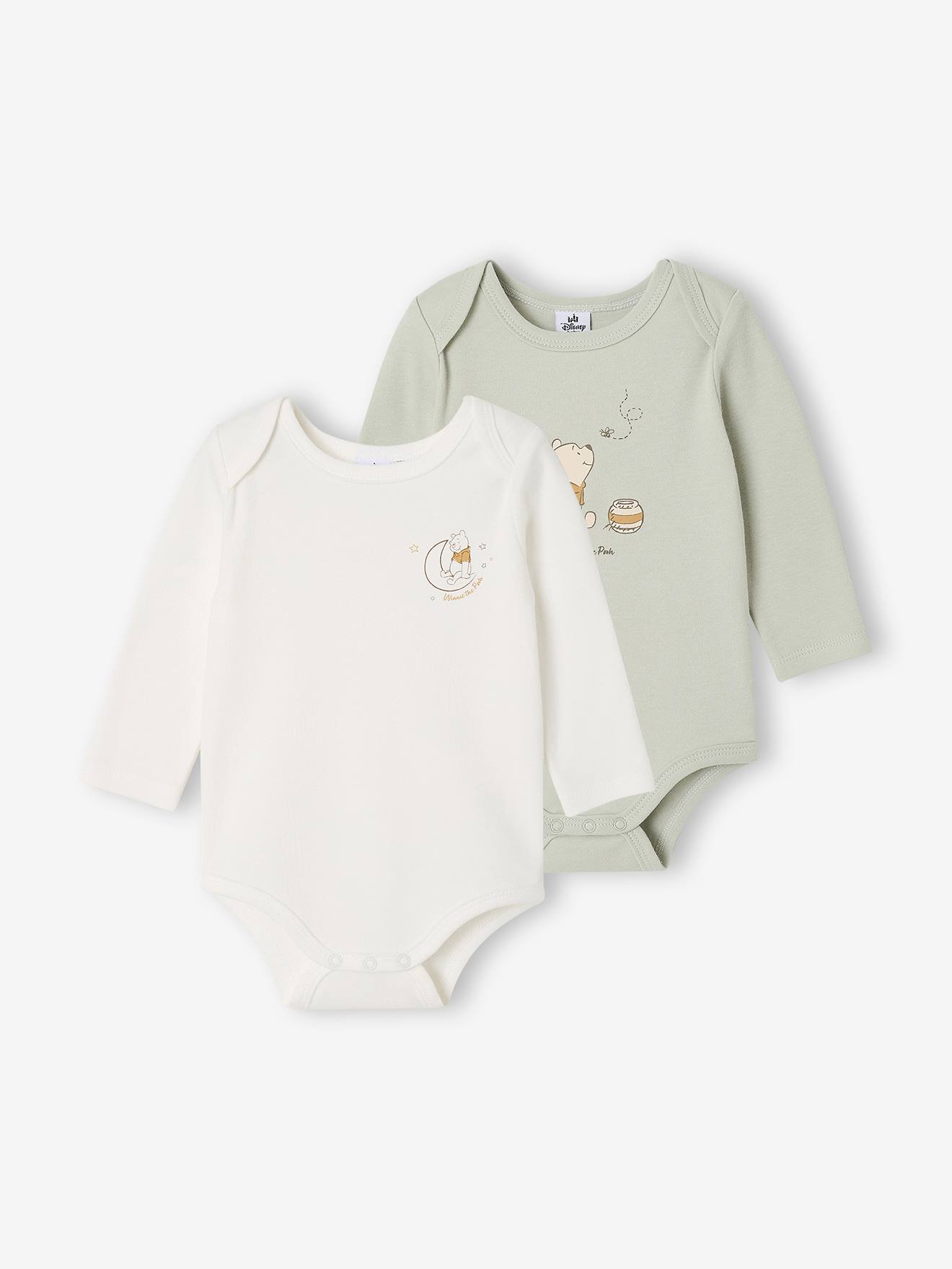 Set van 2 rompertjes WINNIE THE POOH blauwgroen
