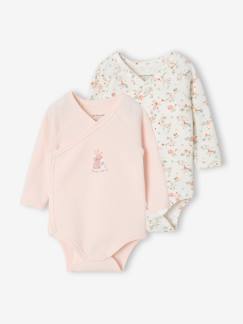 Baby-Body-Set van 2 babyrompertjes met lange mouwen