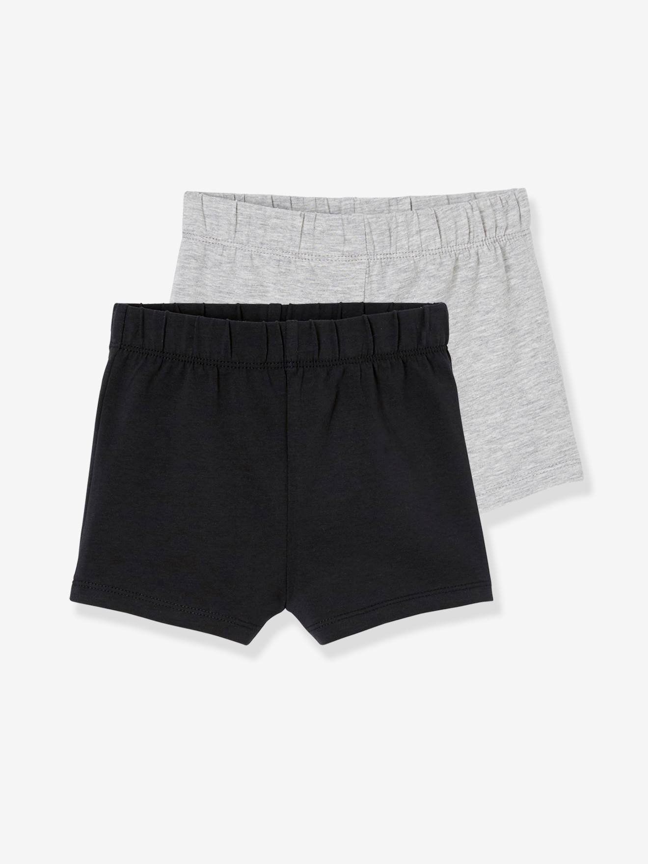 Set van 2 boxers voor meisjes om onder een jurk te dragen set zwart