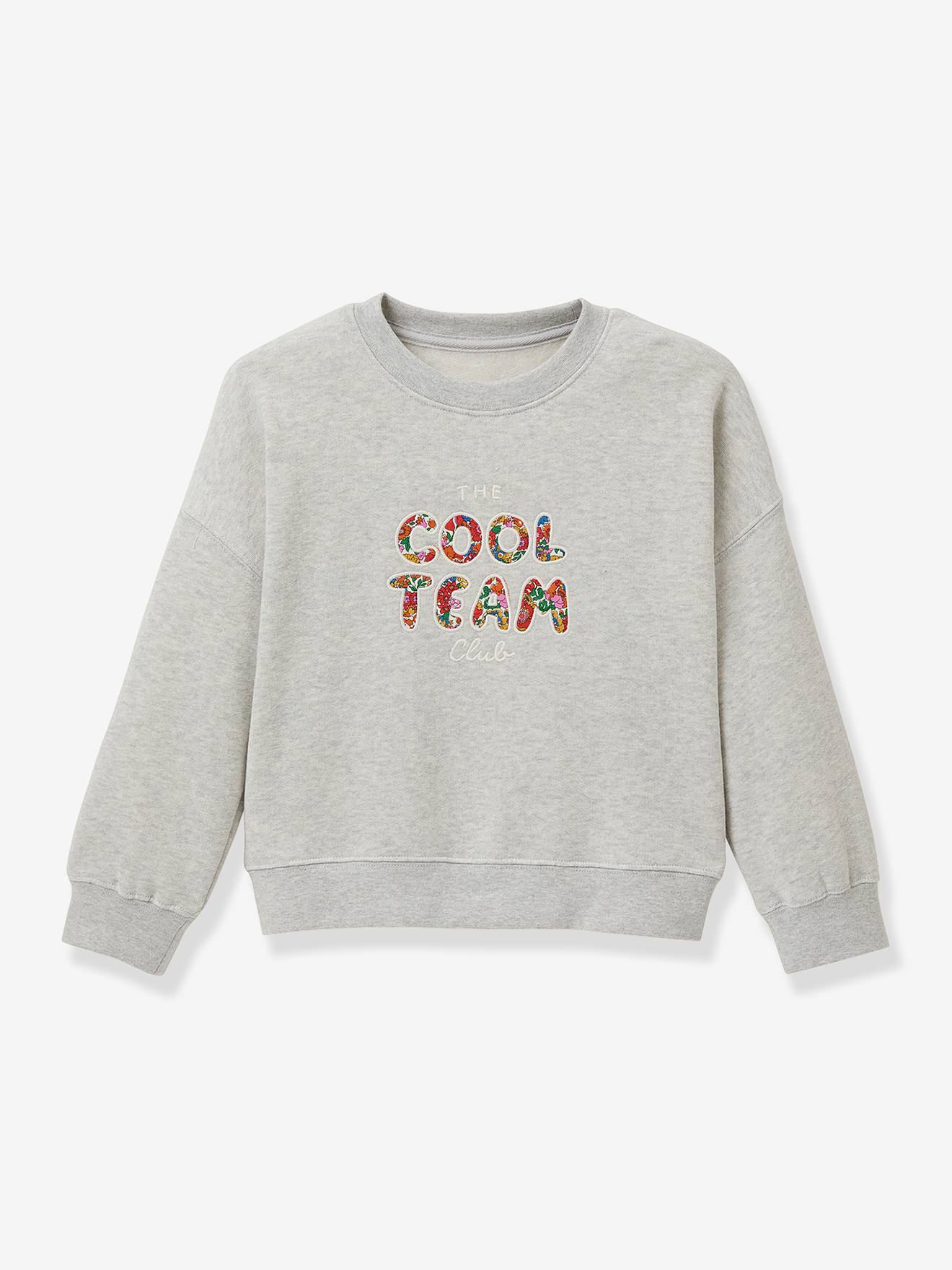 Sweatshirt Cool Team CYRILLUS grijs