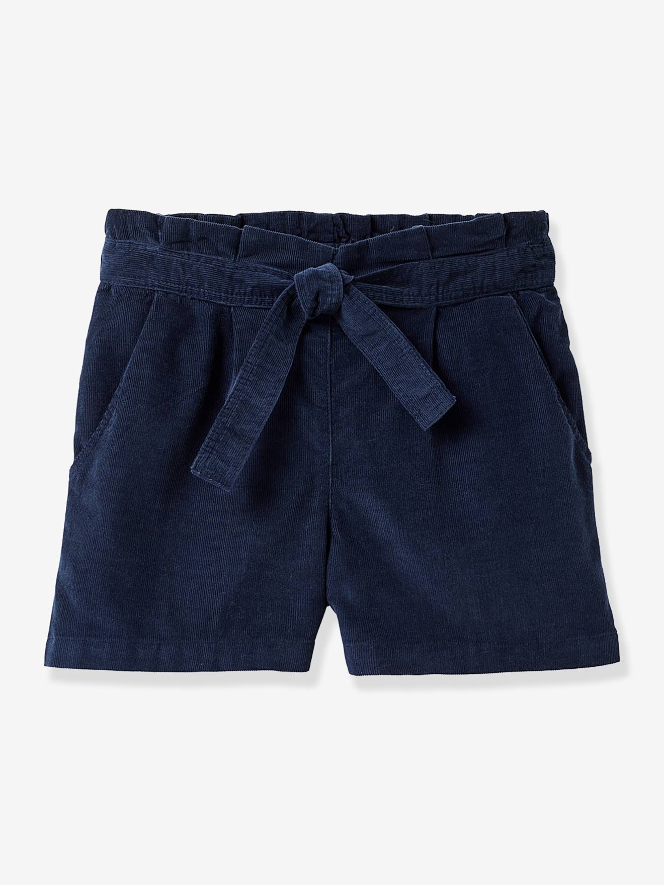 Babykorte broek CYRILLUS marineblauw