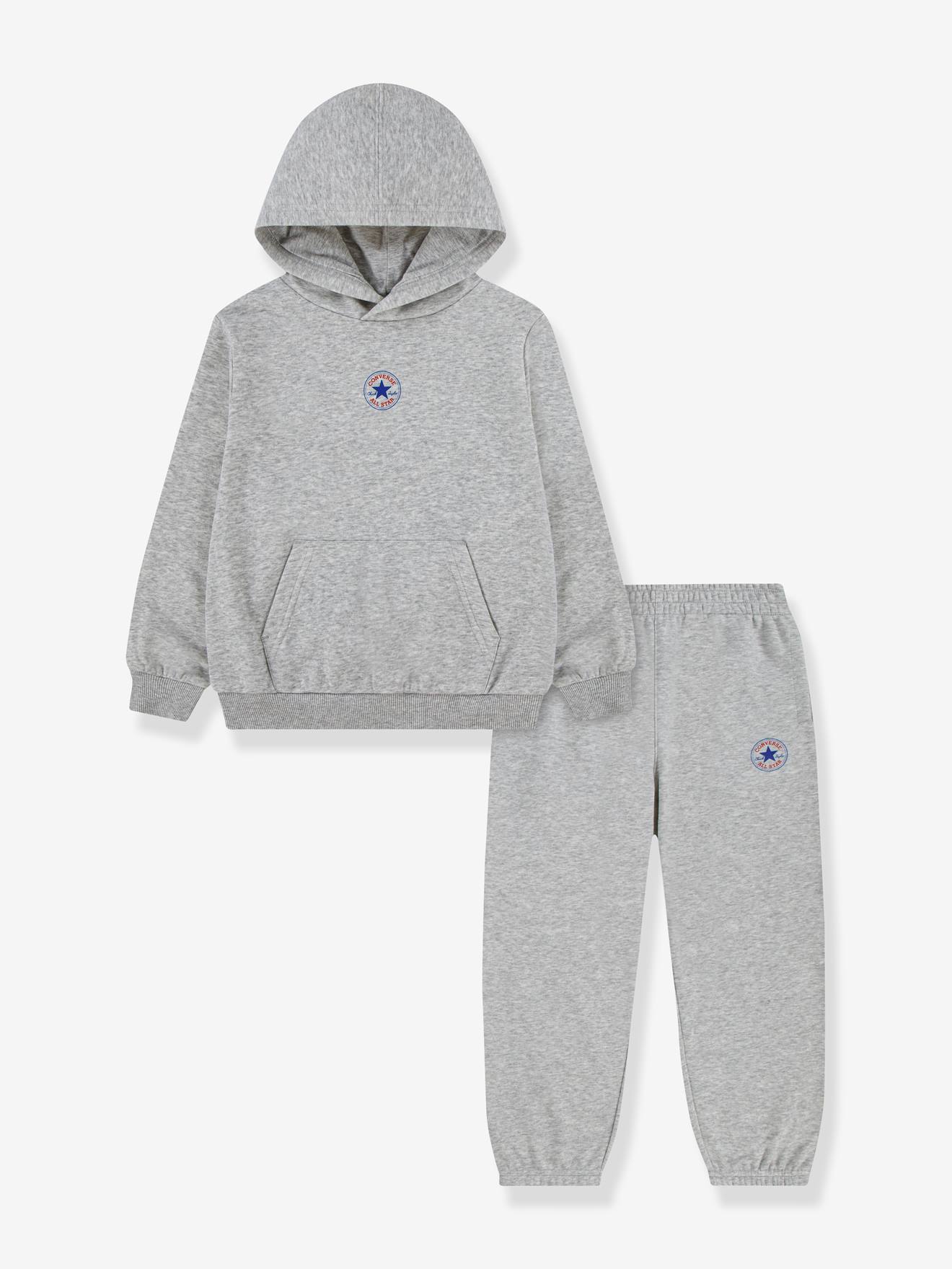 CONVERSE set 8CK114 hoodie en broek grijs