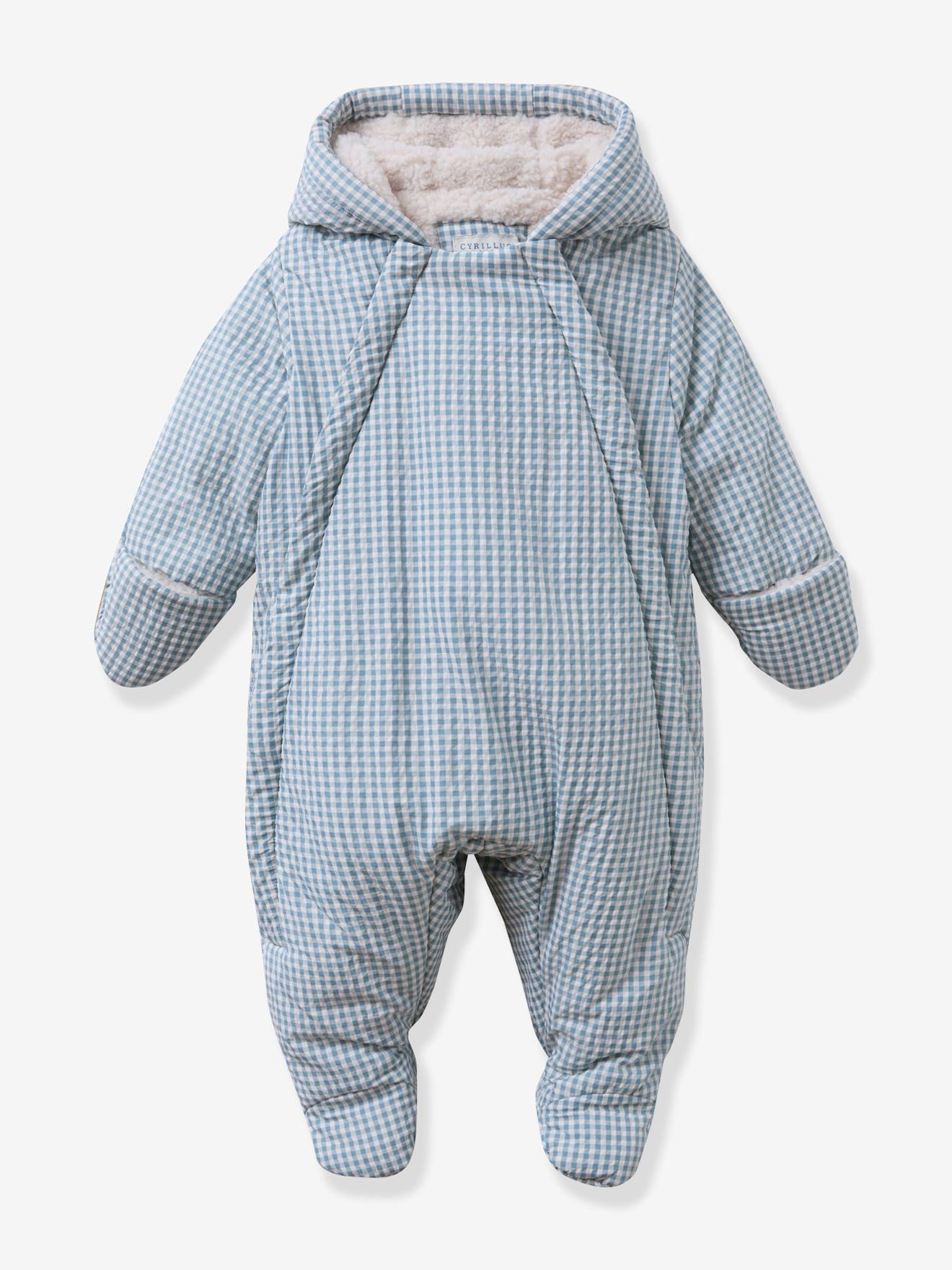 Geruite pilotenoverall CYRILLUS blauw