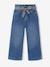 Wijde paperbag jeans voor meisjes donkerblauw+middenblauw - vertbaudet enfant 