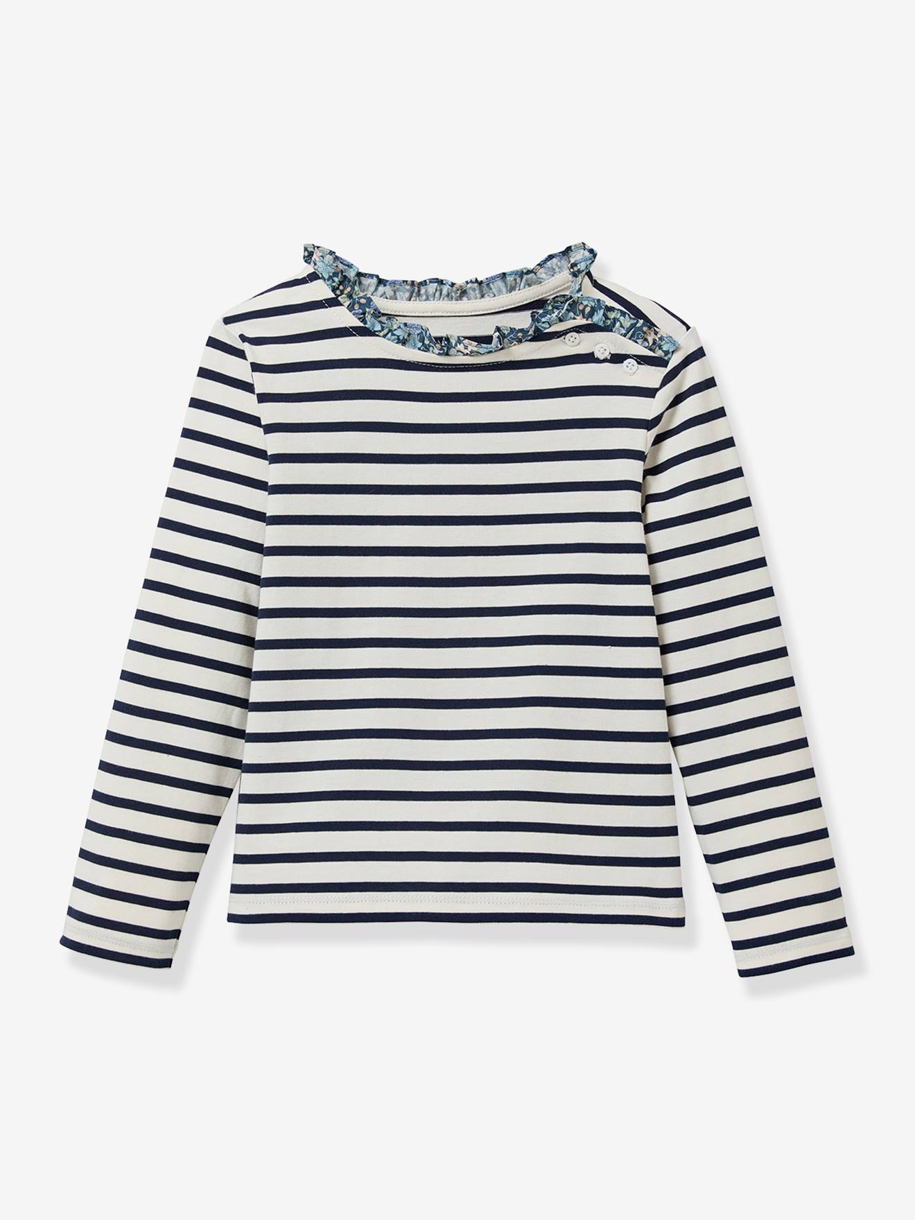 T-shirt met lange mouwen marineblauw