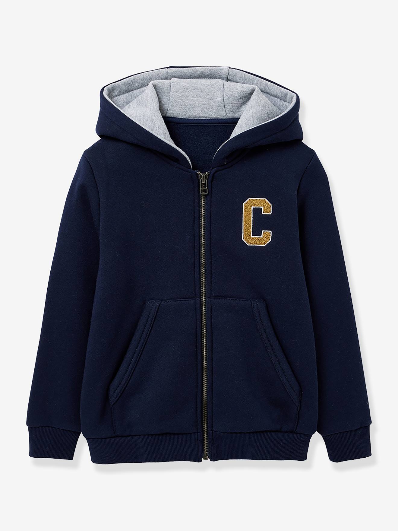 Effen vest met rits CYRILLUS marineblauw