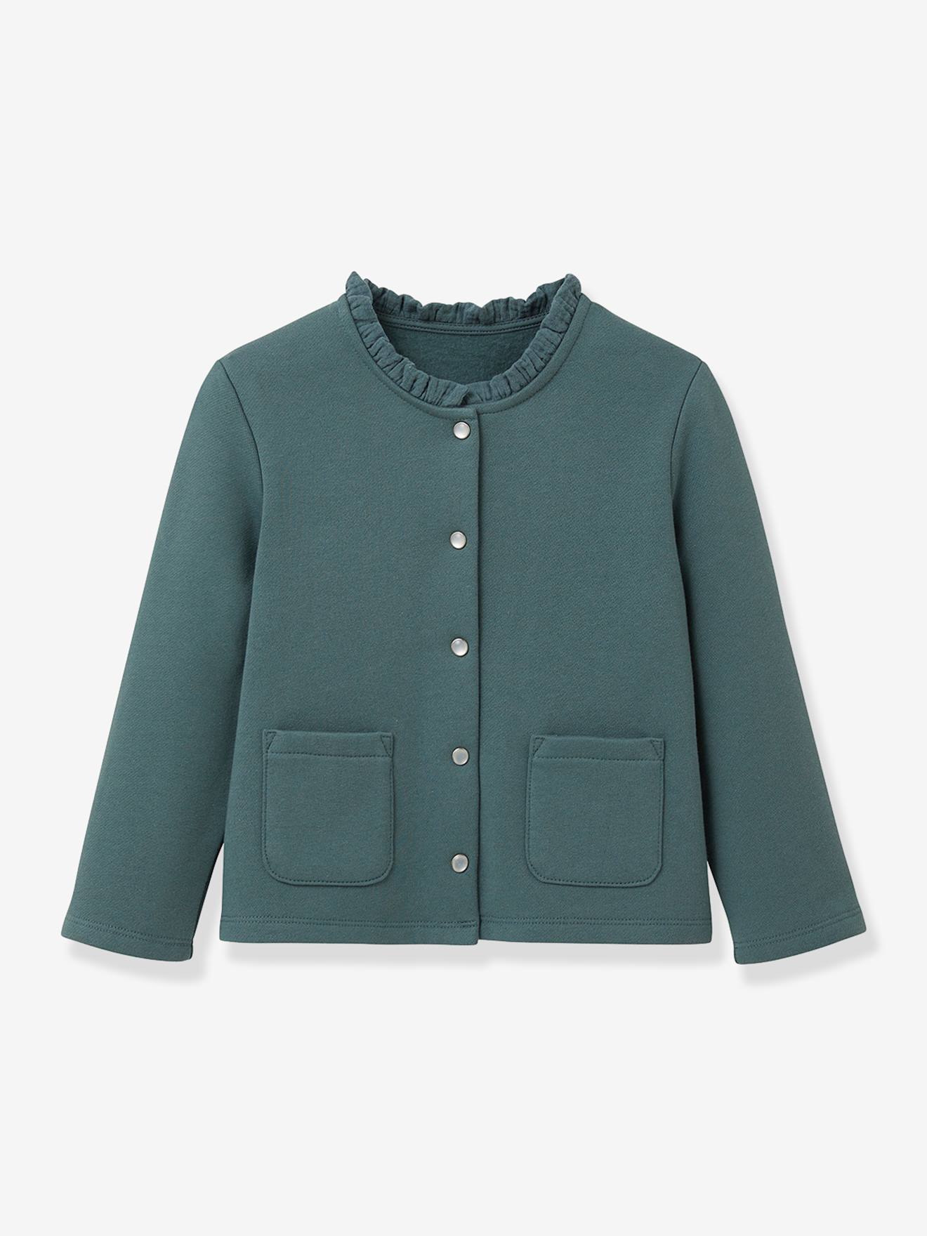 Sweatvest CYRILLUS donkergroen