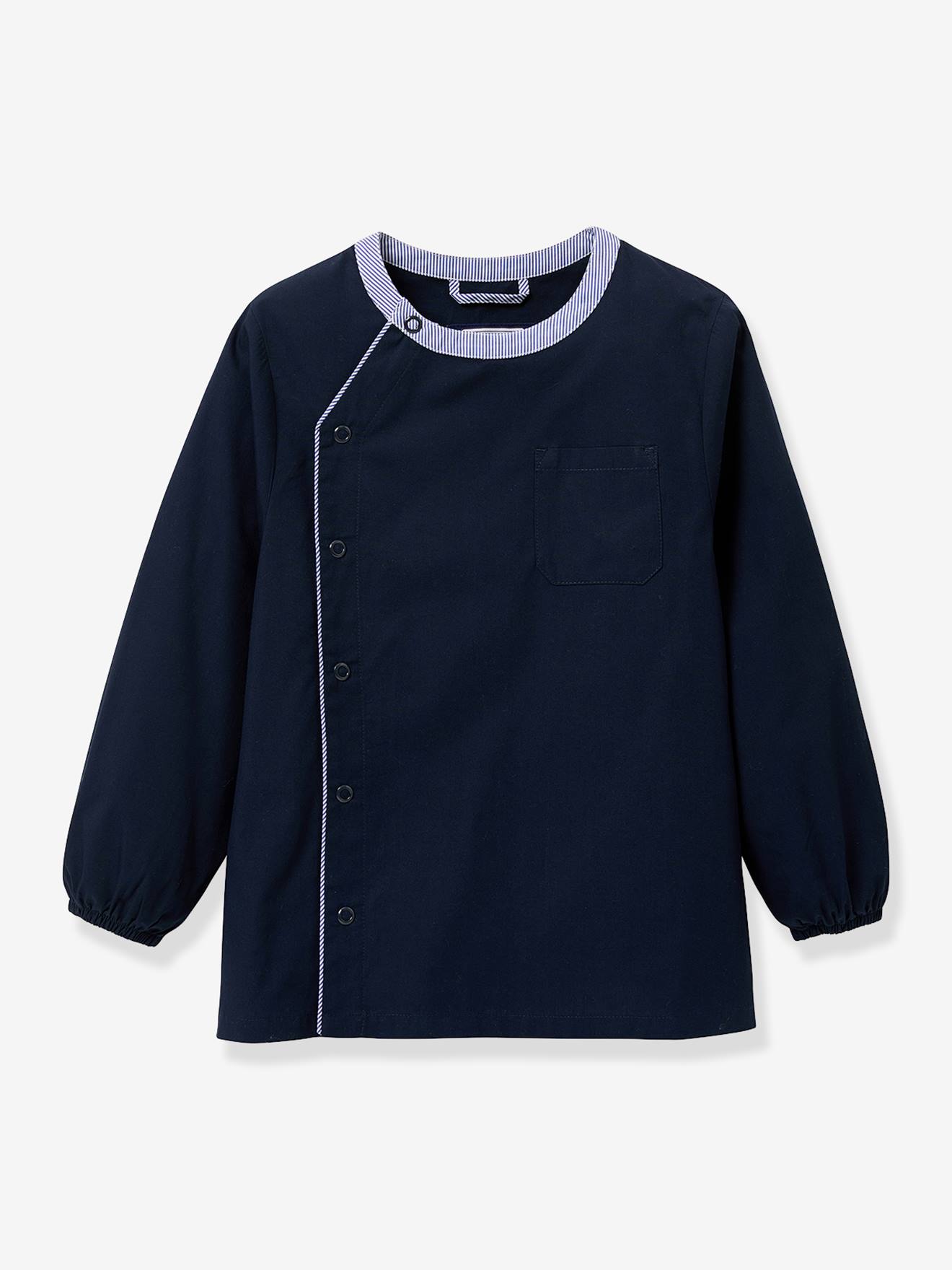 Effen schort CYRILLUS marineblauw