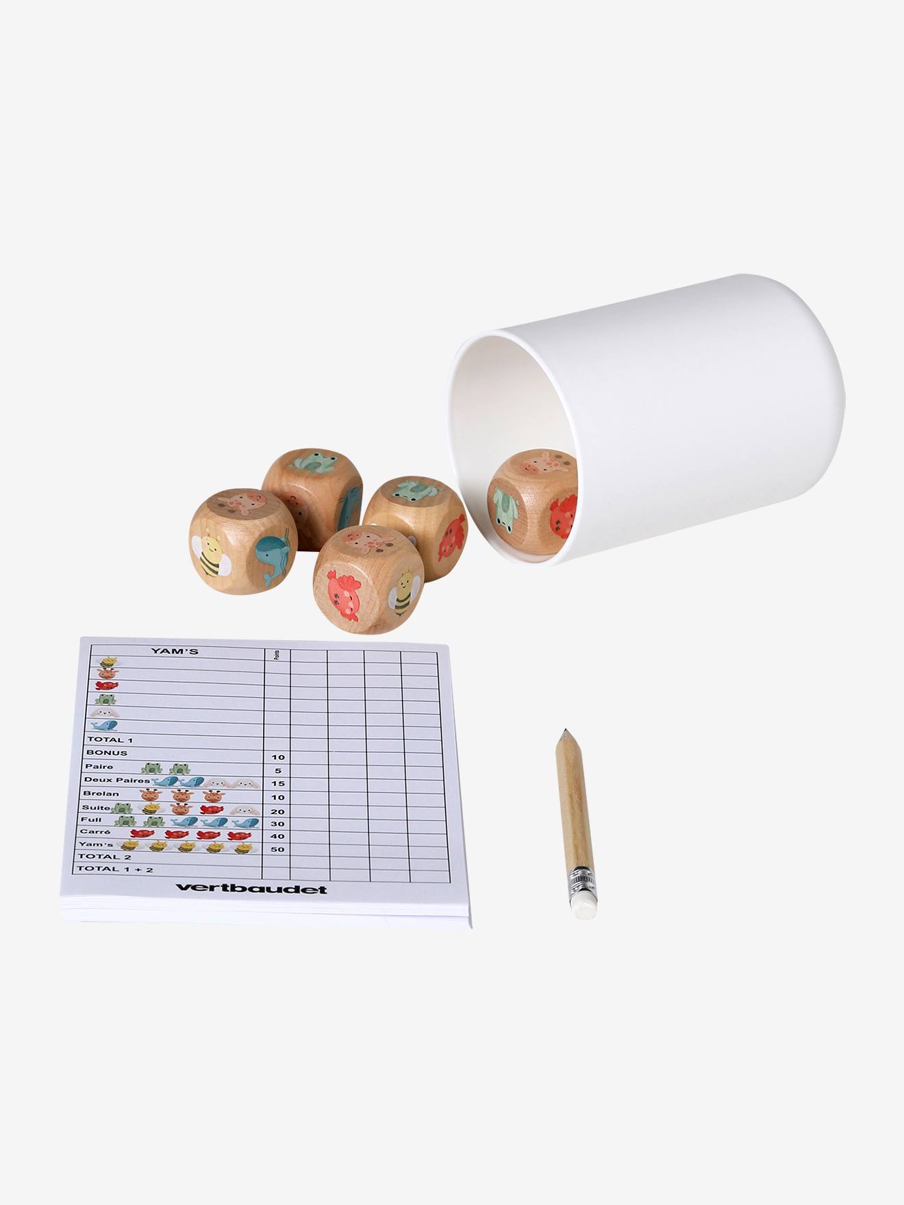 FSC100 houten Yahtzee spel hout