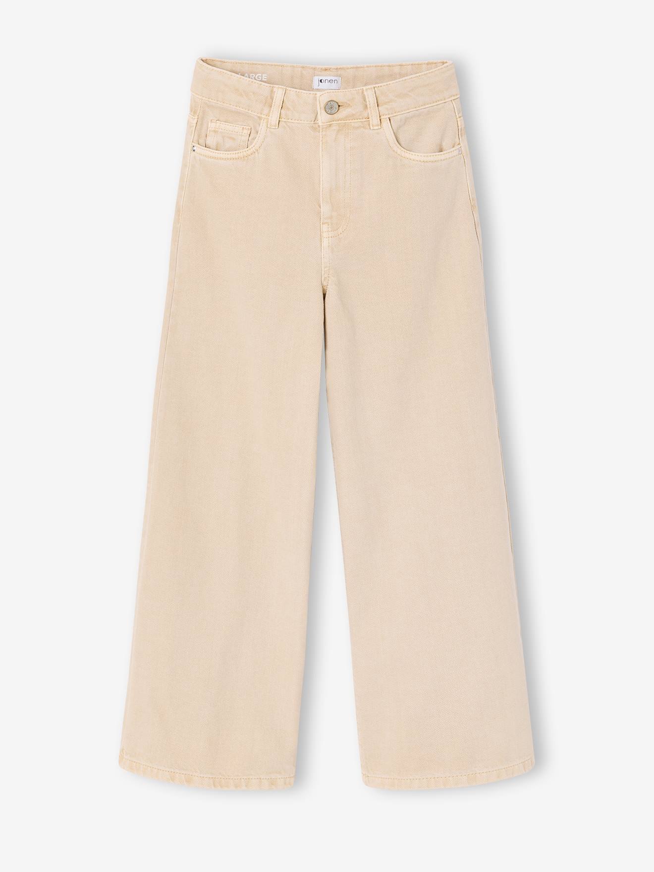 Wijde broek meisje vanille