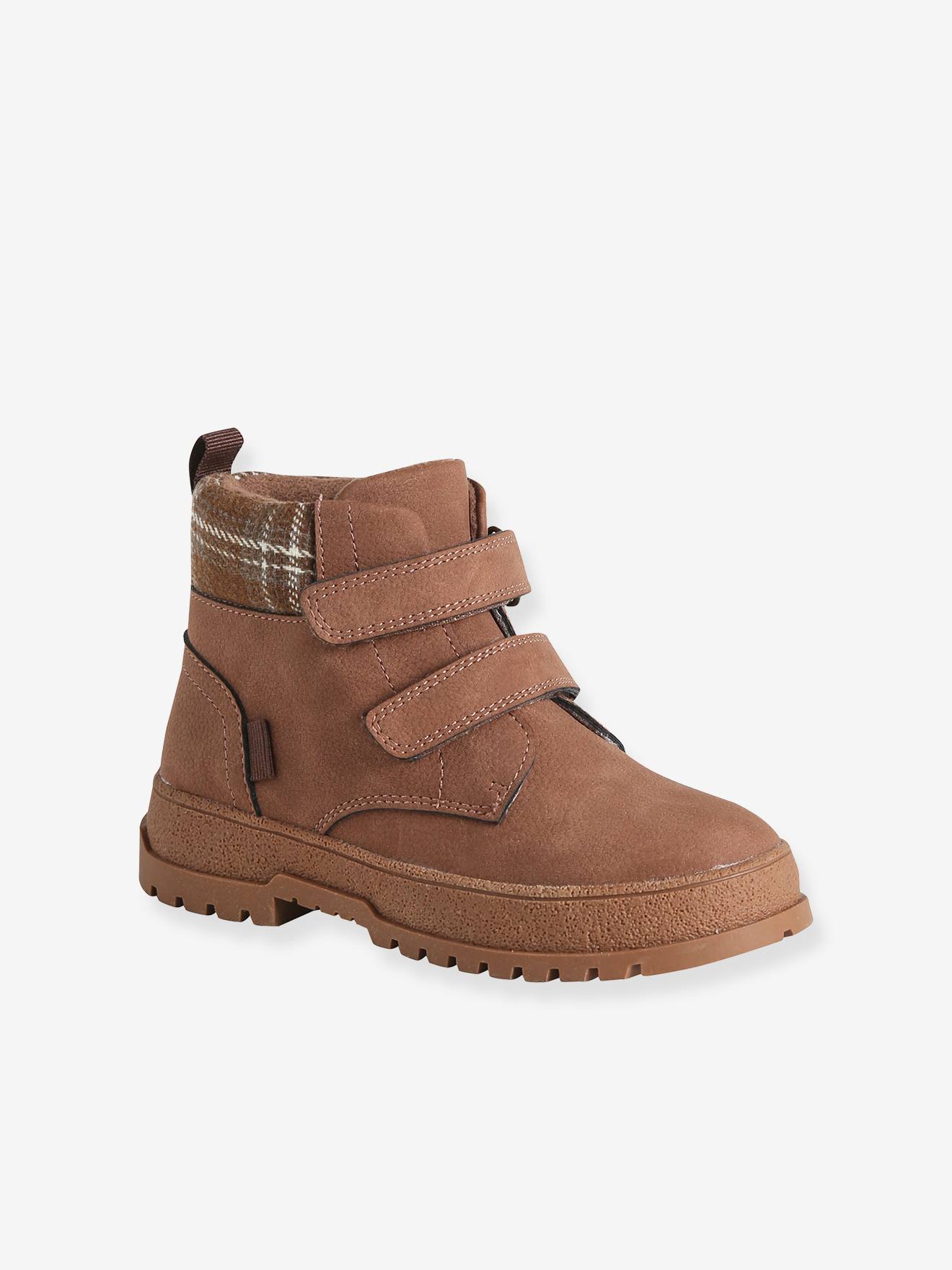 Jongensboots met klittenband bruin