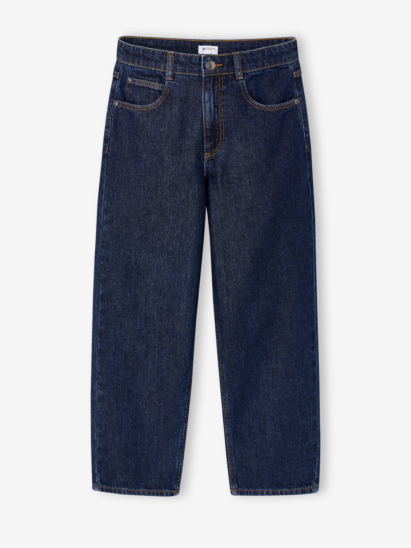 Losse jongensjeans JONEN ongewassen denim