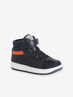 Halfhoge jongenssneakers met klittenband  - vertbaudet enfant