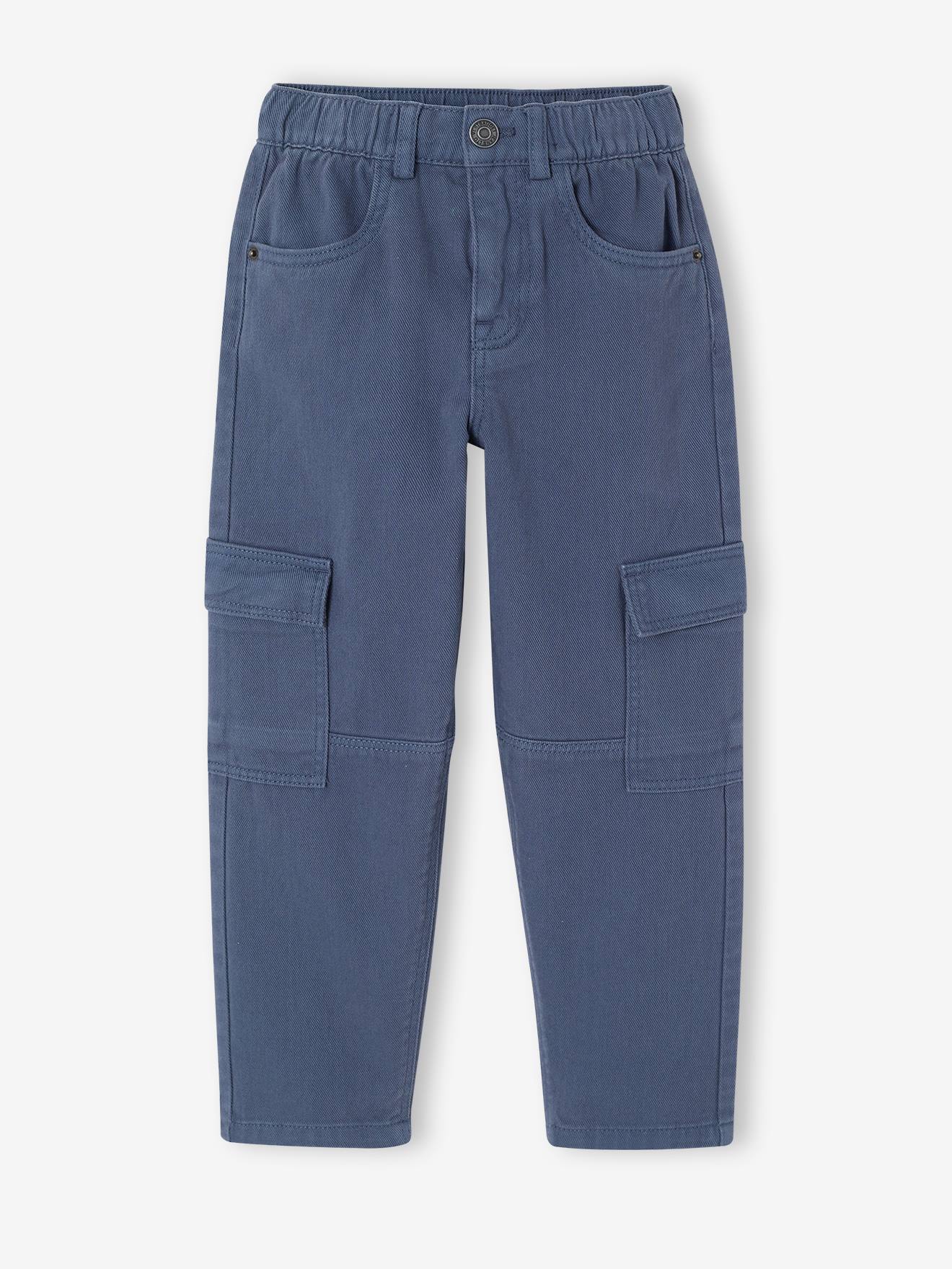 Cargo broek jongen jeansblauw