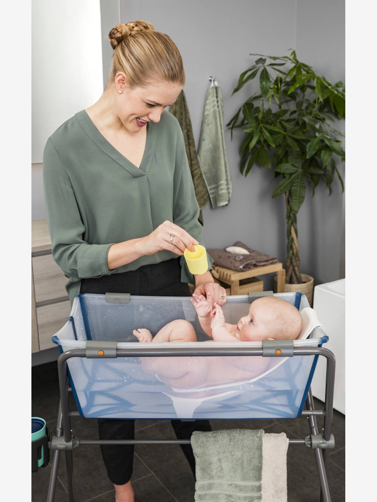 Badsteun Flexi Bath STOKKE grijs