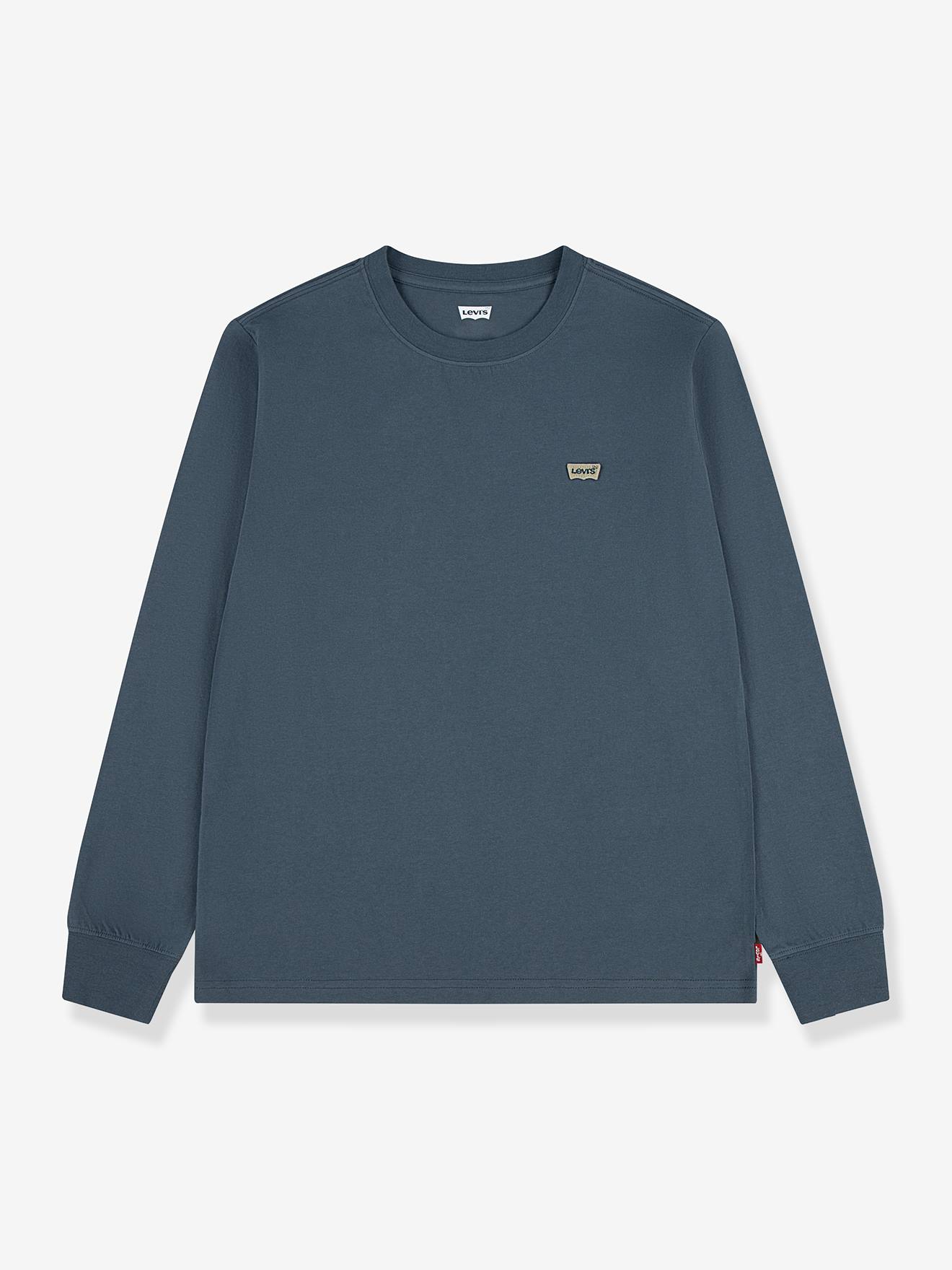 Levi's T-shirt met lange mouwen donkergrijs