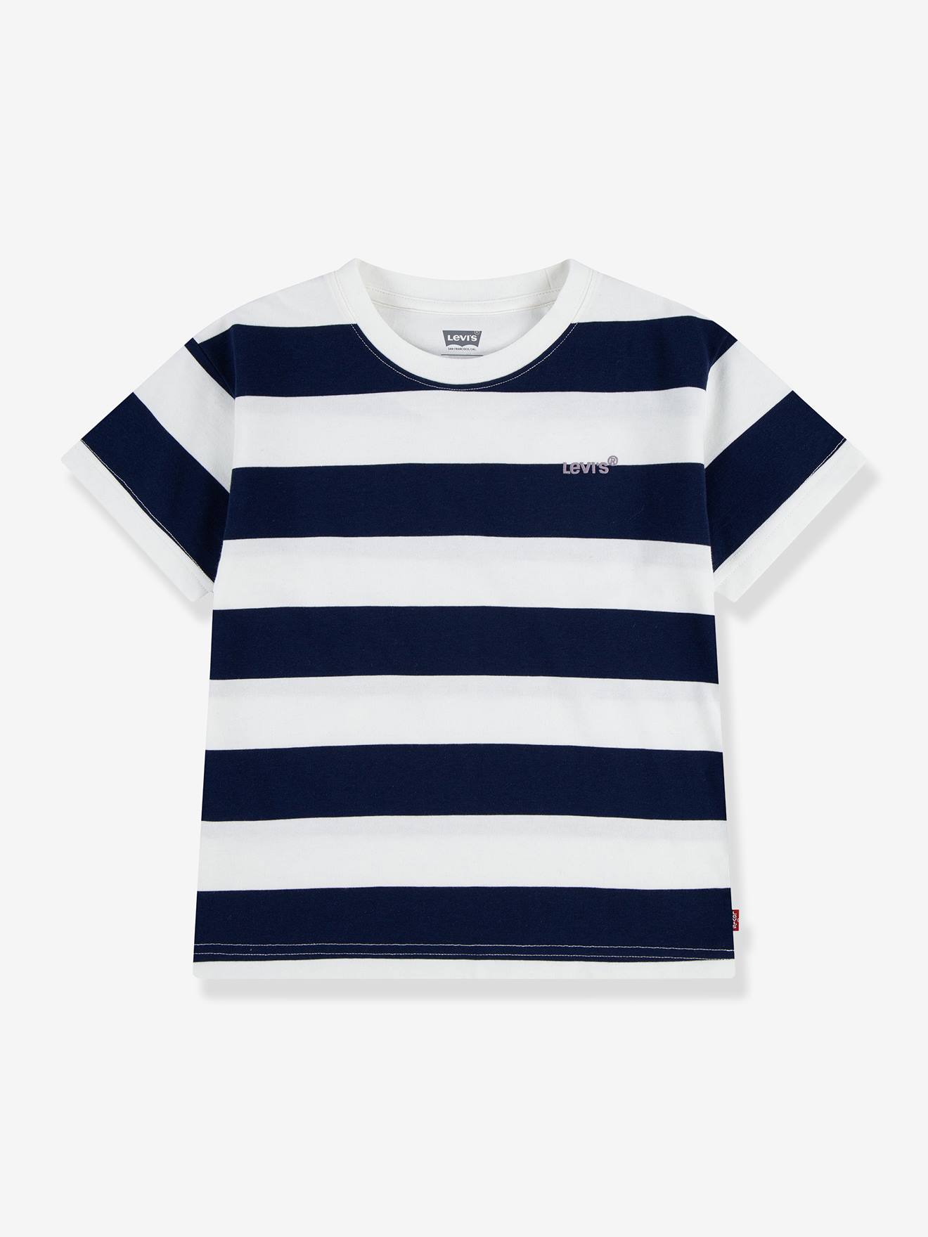 Gestreept T-shirt blauw