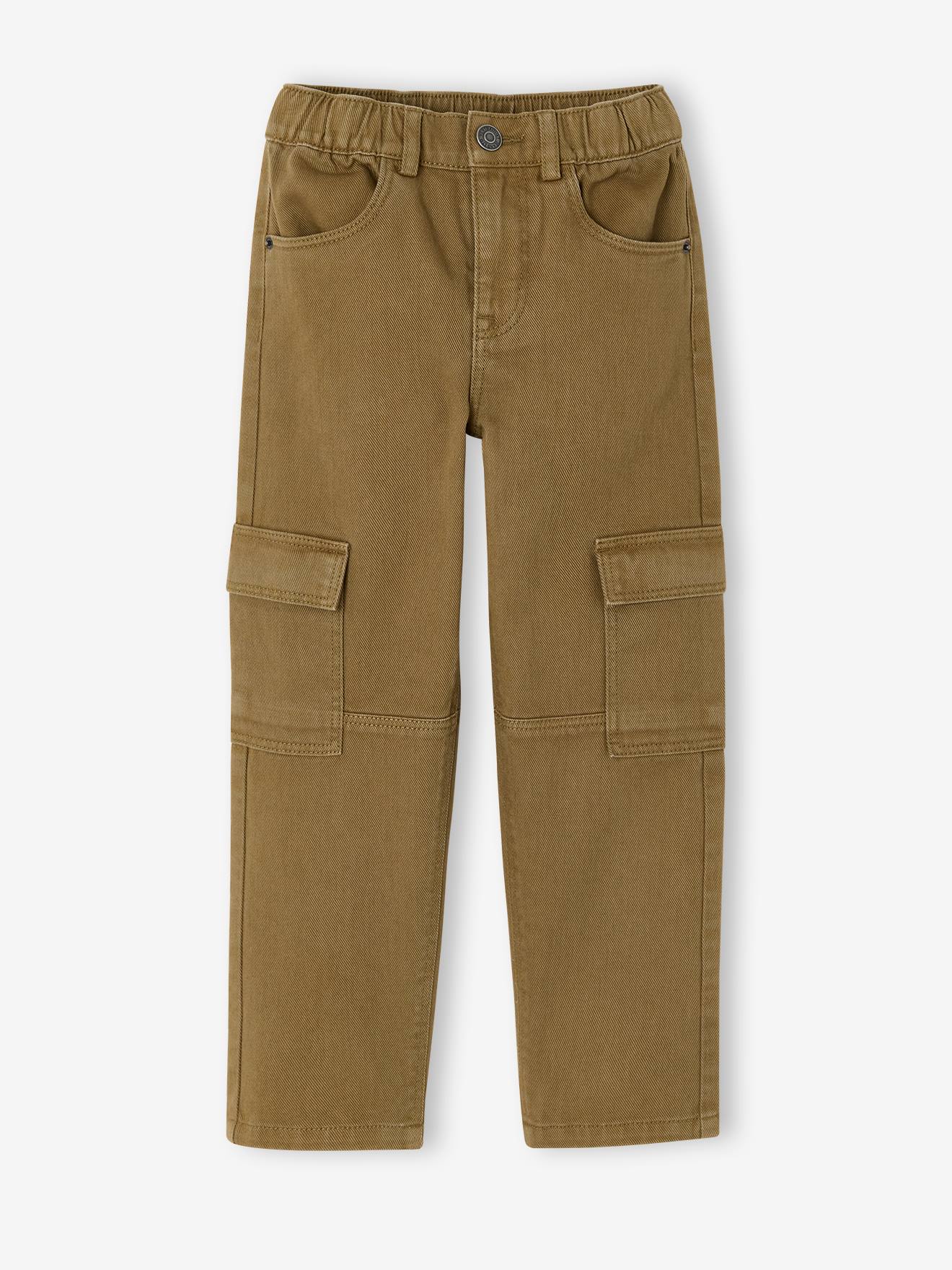 Cargo broek jongen olijf