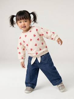 Baby-Wijde babyjeans met knoopriem