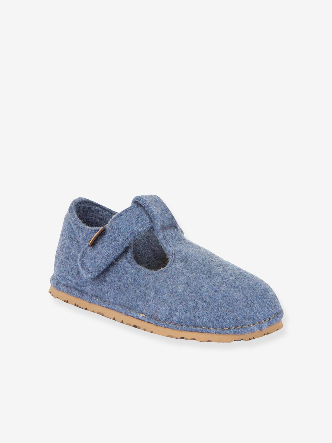 FLEXY WOOLY BAREFOOT FRODDO blotevoetensloffen voor kinderen jeansblauw