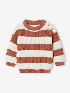 Baby-Gestreepte babytrui met lange mouwen