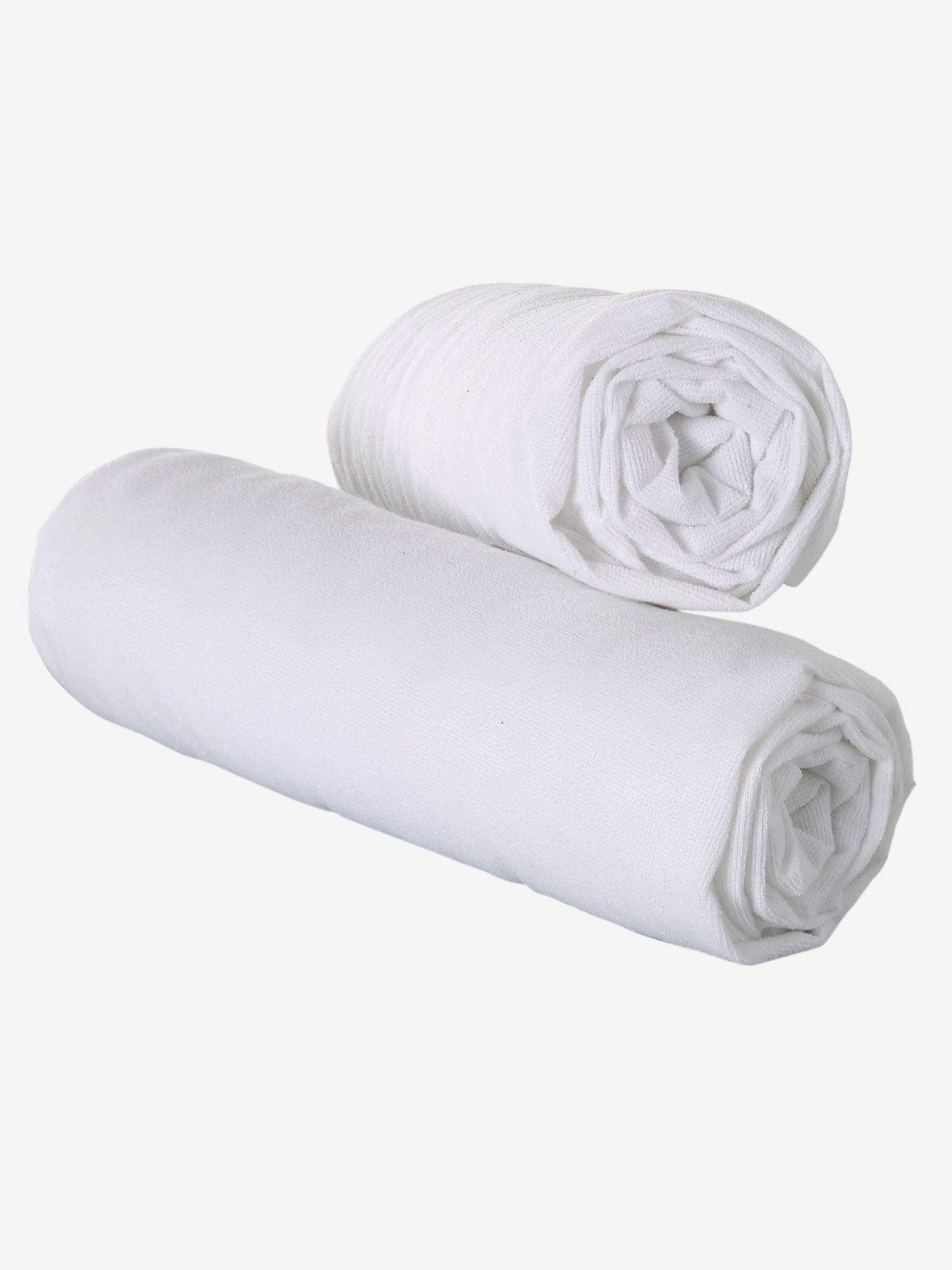 Set van 2 insteeklakens van jersey behandeld met BI-OME® wit