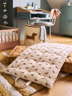 Linnengoed en decoratie-Decoratie-Vloermatras, kussen-Vloermatras met teckelprint