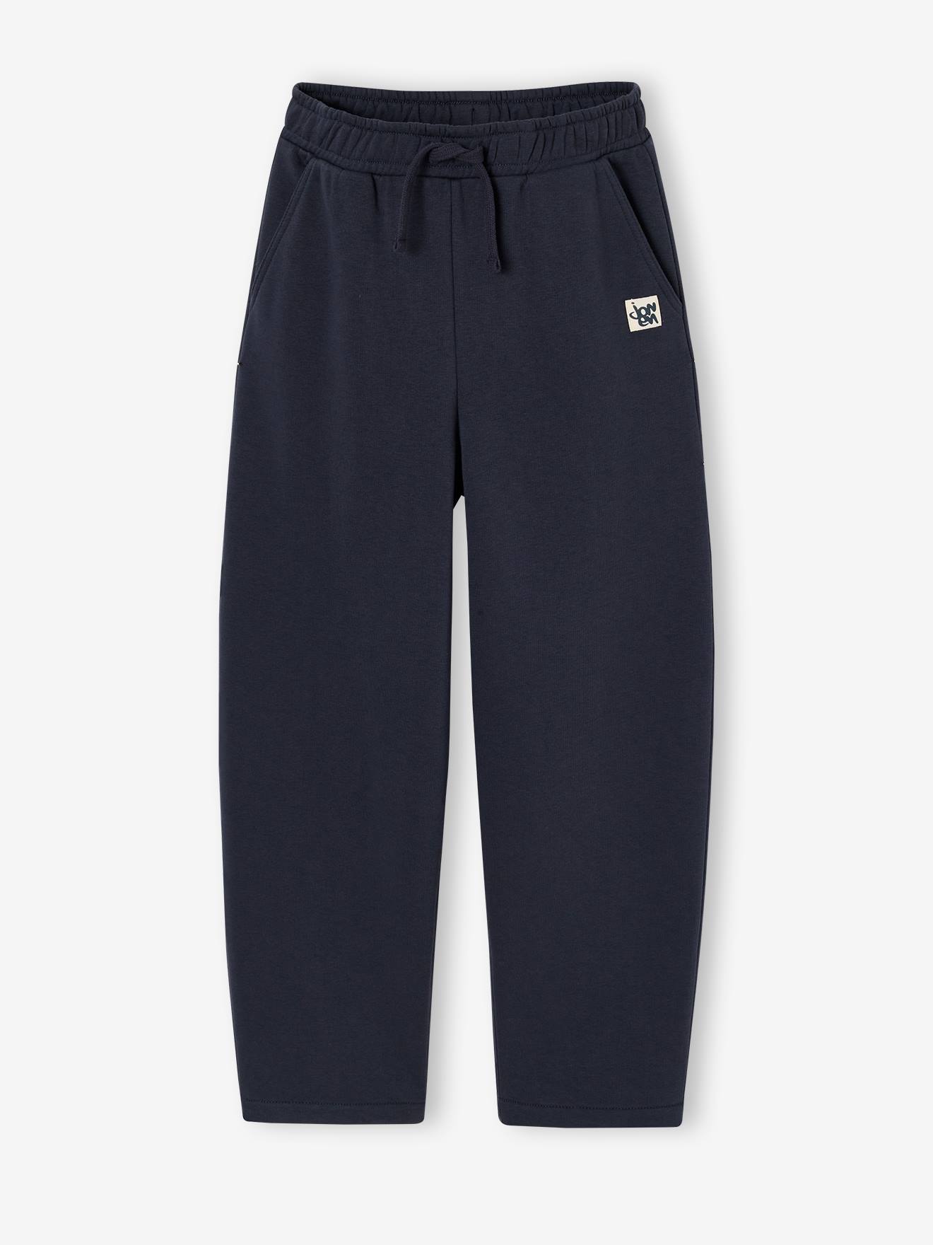 Joggingbroek met ballonpasvorm jongen leigrijs