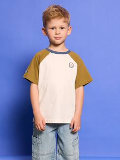 Jongens-T-shirt, poloshirt, souspull-T-shirt-Jongens T-shirt met raglanmouwen