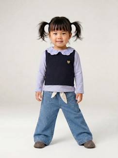 Baby-Wijde babyjeans met knoopriem