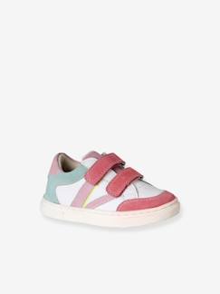 Schoenen-Baby schoenen 17-26-Leren baskets met klittenband voor baby's