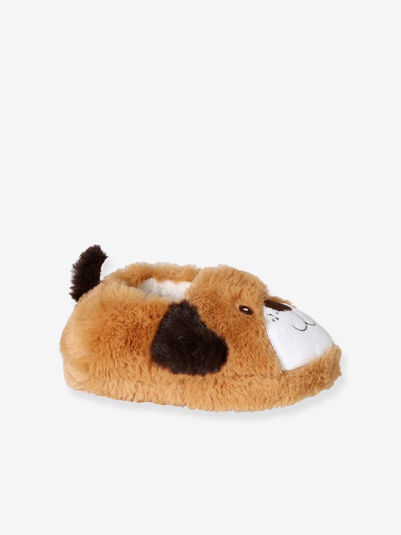 Gevoerde meisjessloffen bruin