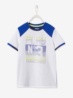 -Tweekleurig sport T-shirt voor jongens van technisch materiaal met pixeleffect