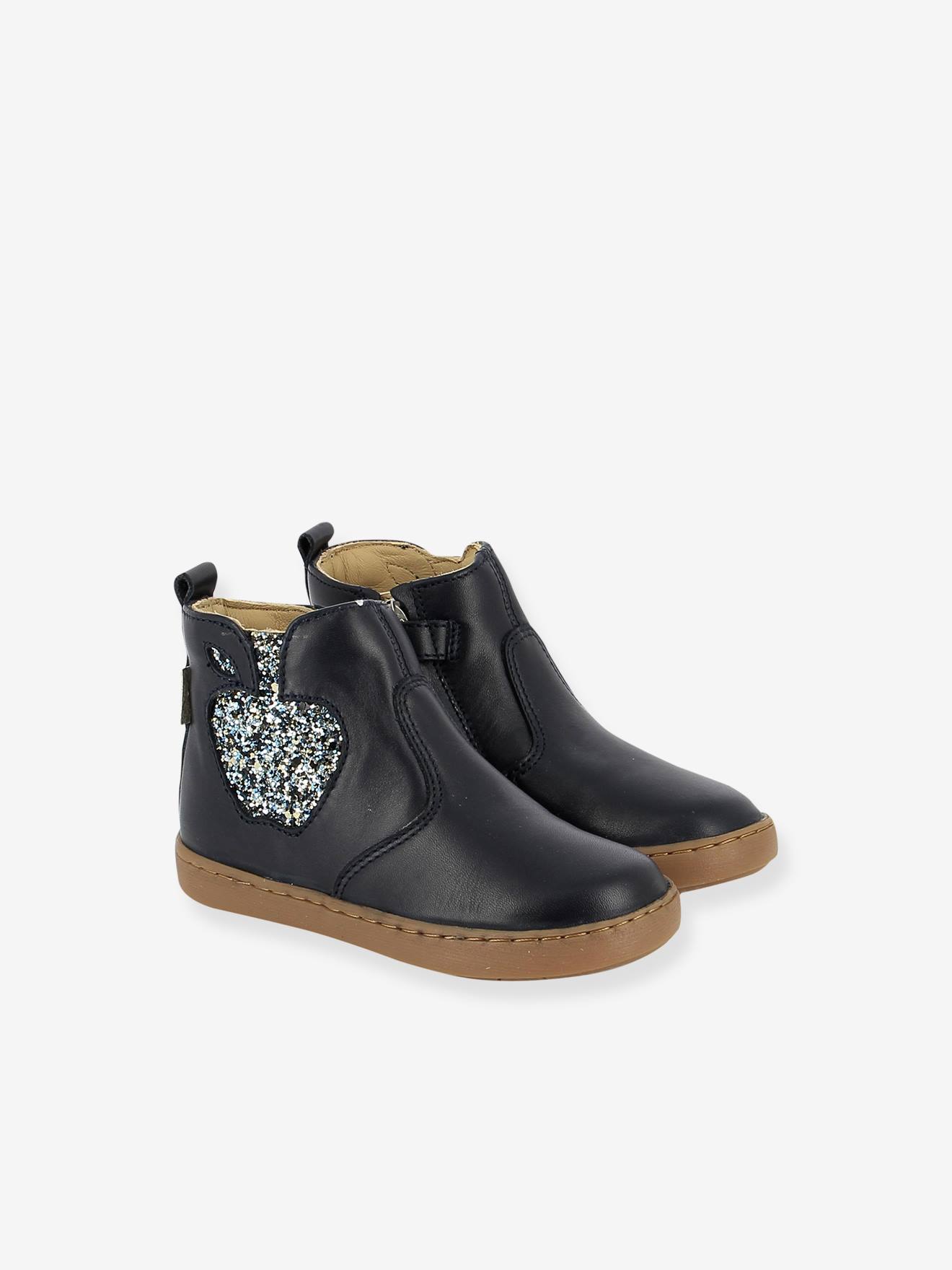Enkellaarsjes Play New Apple SHOO POM marineblauw