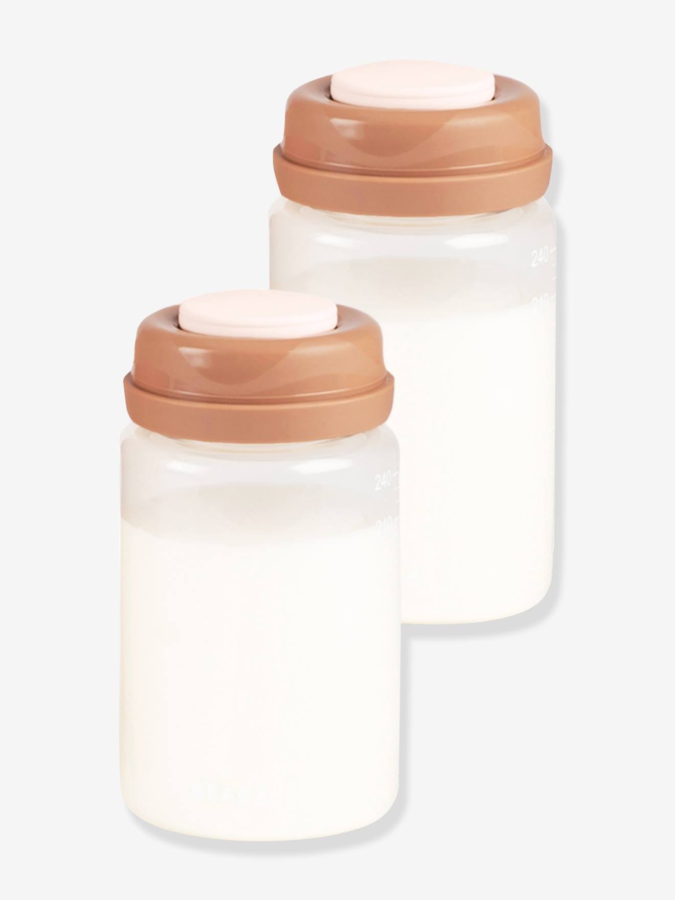 Set van 2 moedermelkbewaarflessen rozen