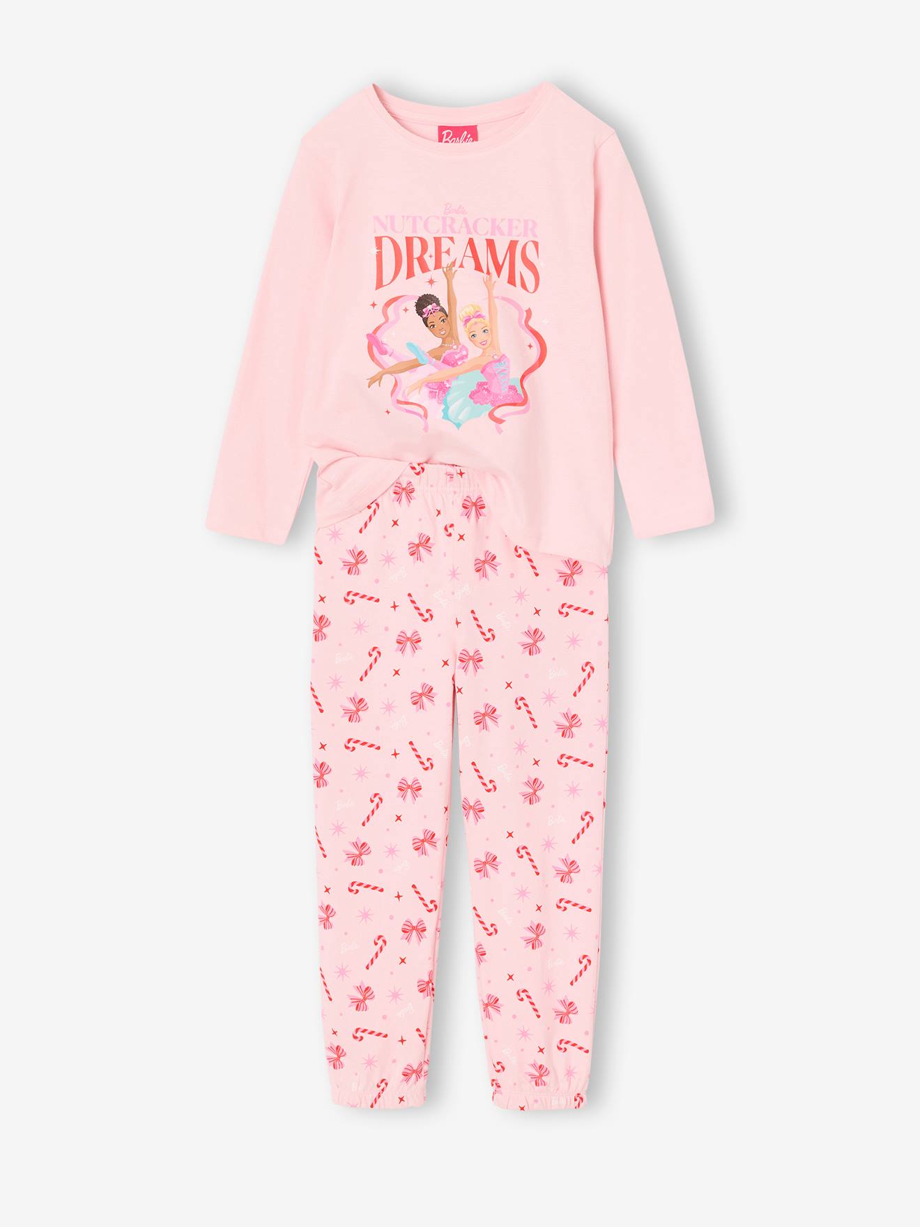 Barbie kerstpyjama voor meisjes poederkleur