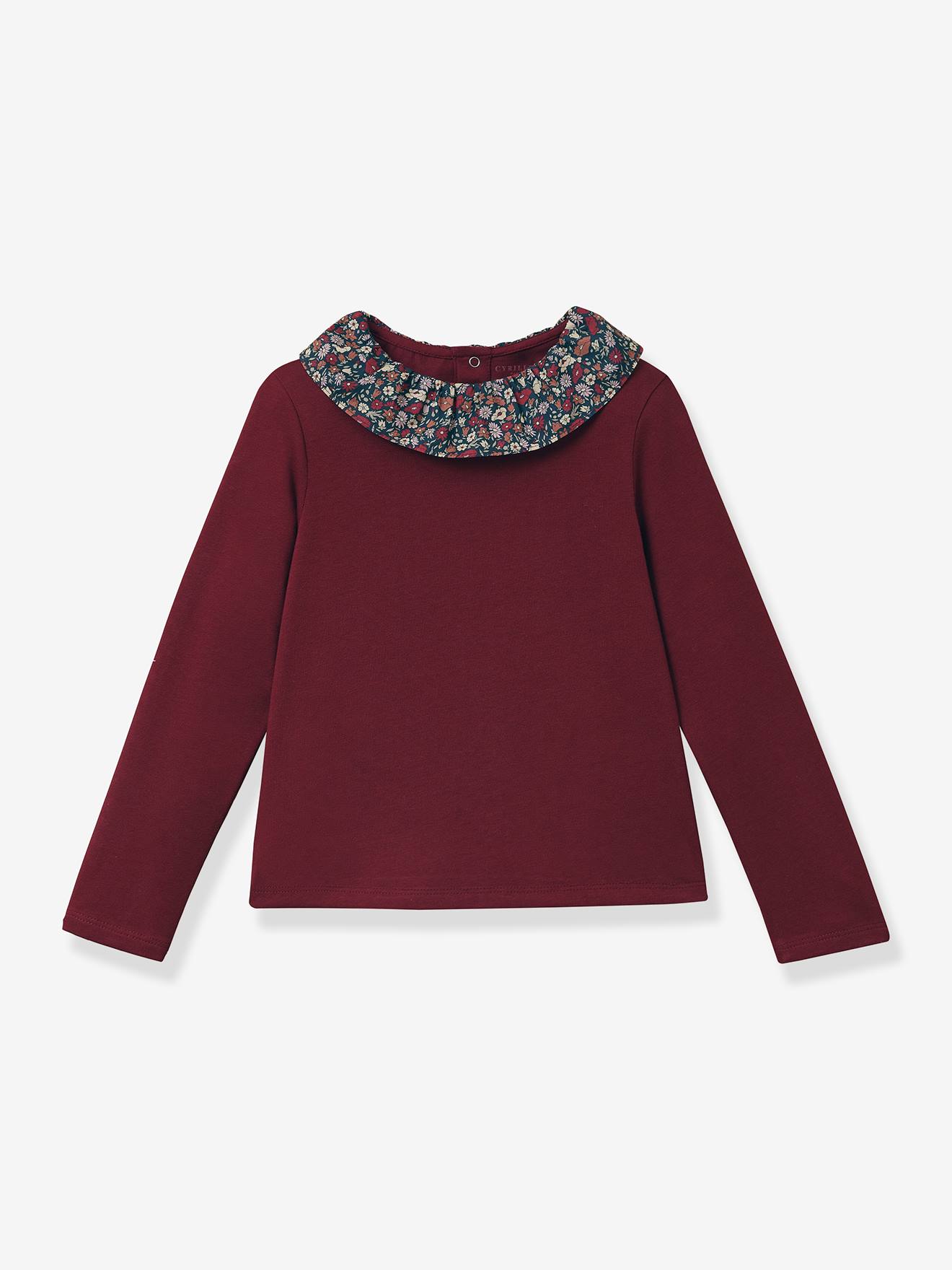 Pierrot T-shirt met lange mouwen rood