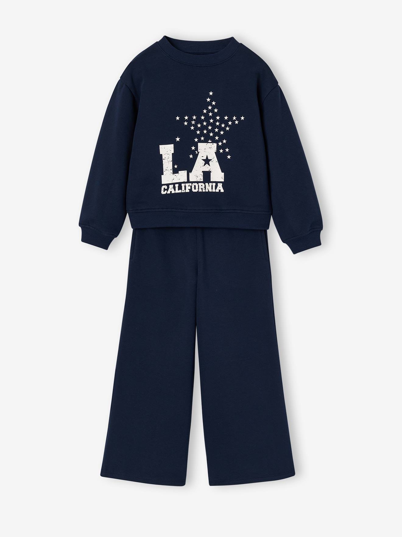 Sportset meisje marineblauw