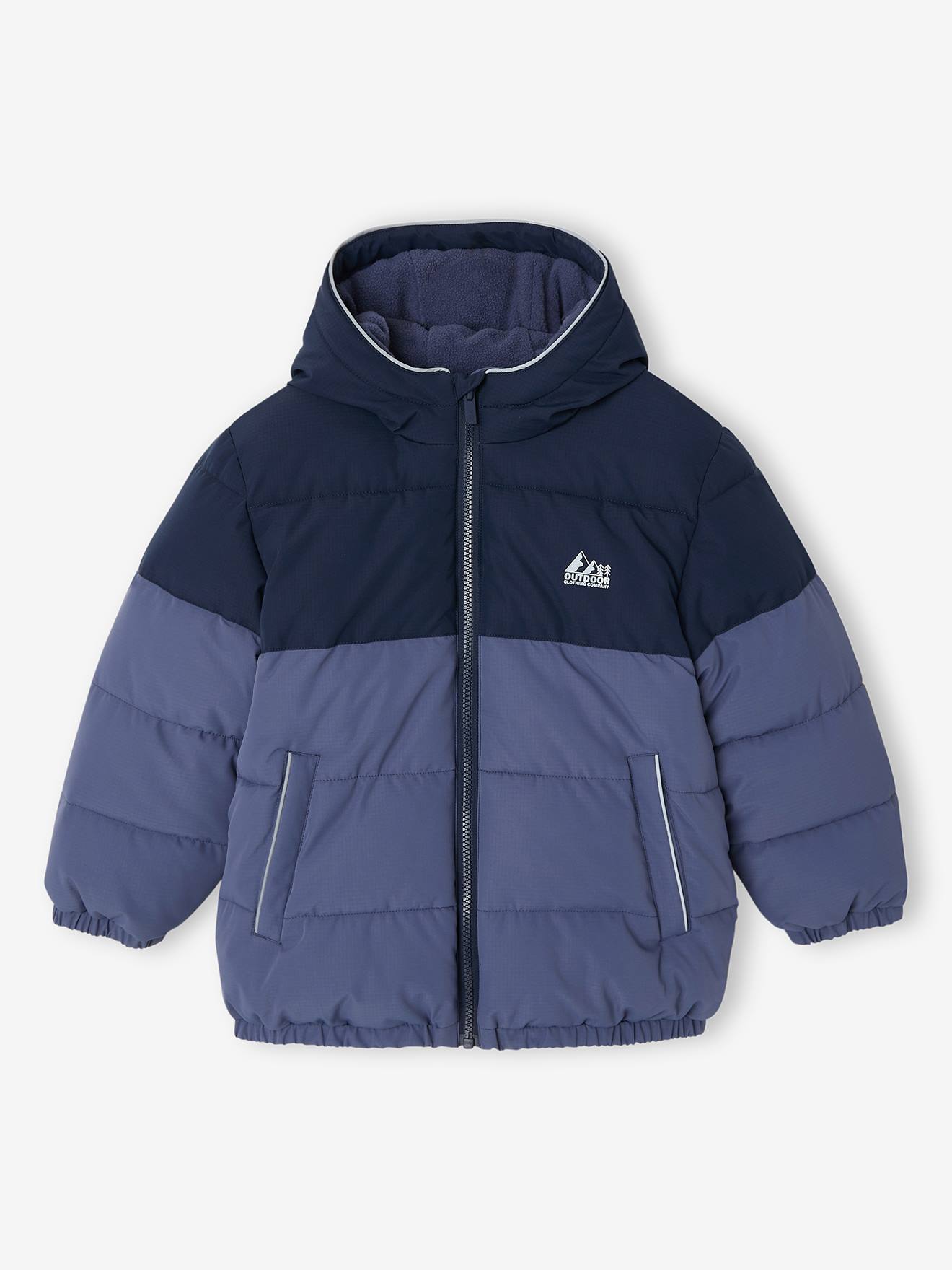 Jongensjas met capuchon blauw