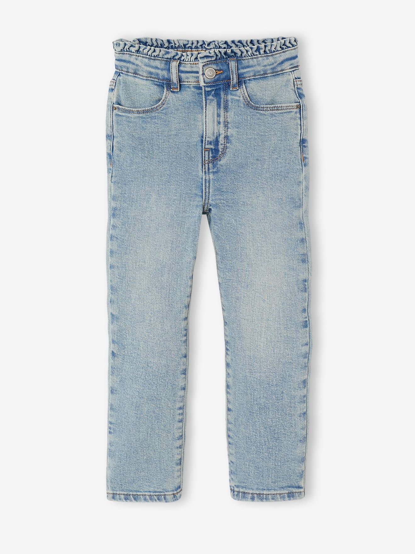 Slim jeans meisje lichtblauw