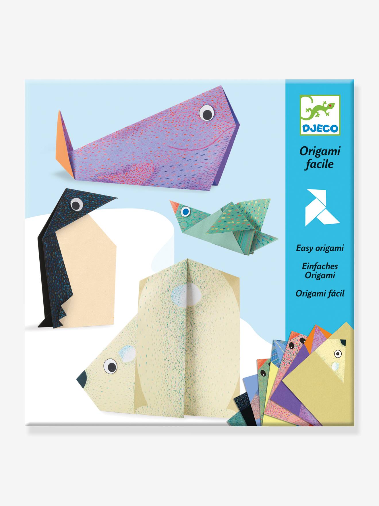 Gemakkelijke Origami - Pooldieren DJECO blauw