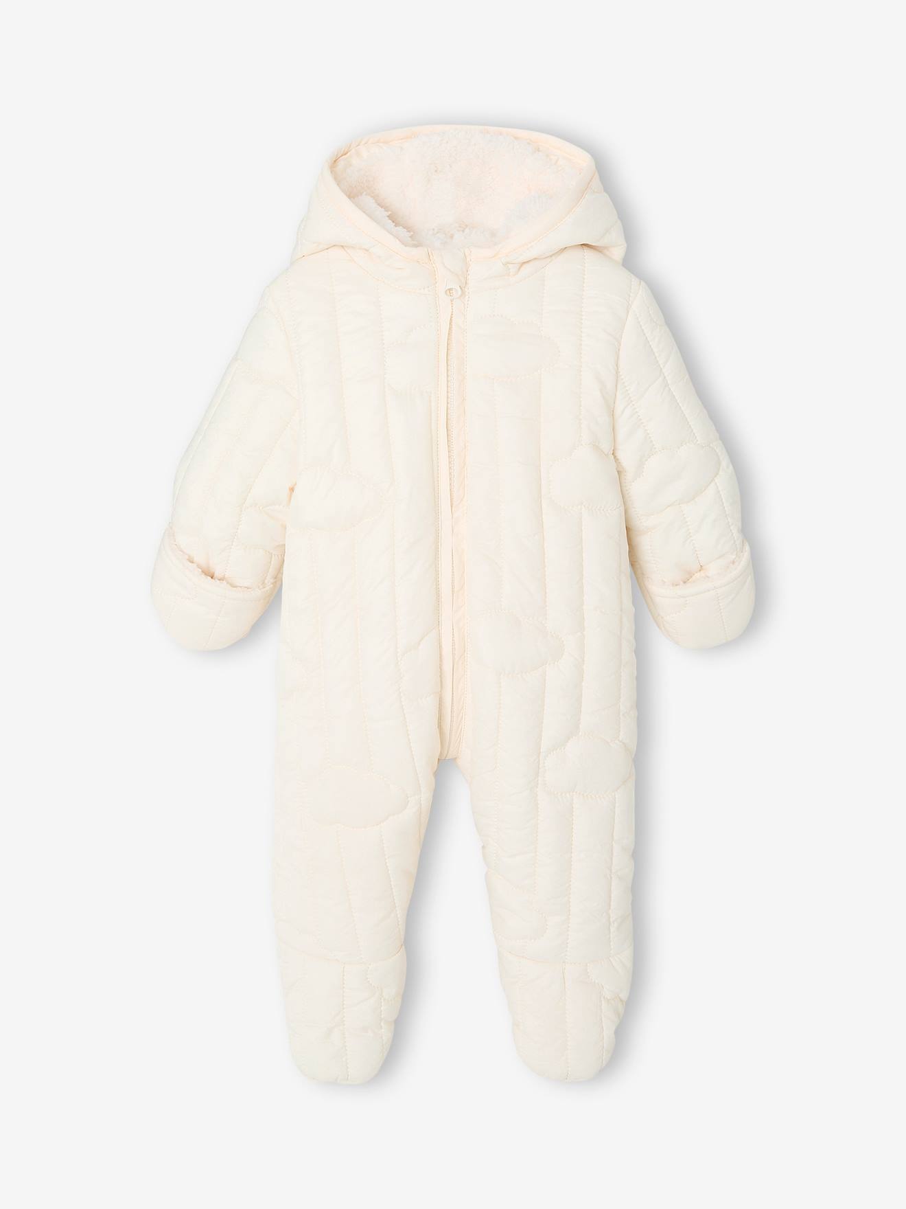 Baby winterpak met capuchon ecru