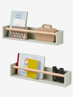 Slaapkamer en Opbergoplossingen-Opbergmeubel-Wandplank-Set van 2 boekenkastjes