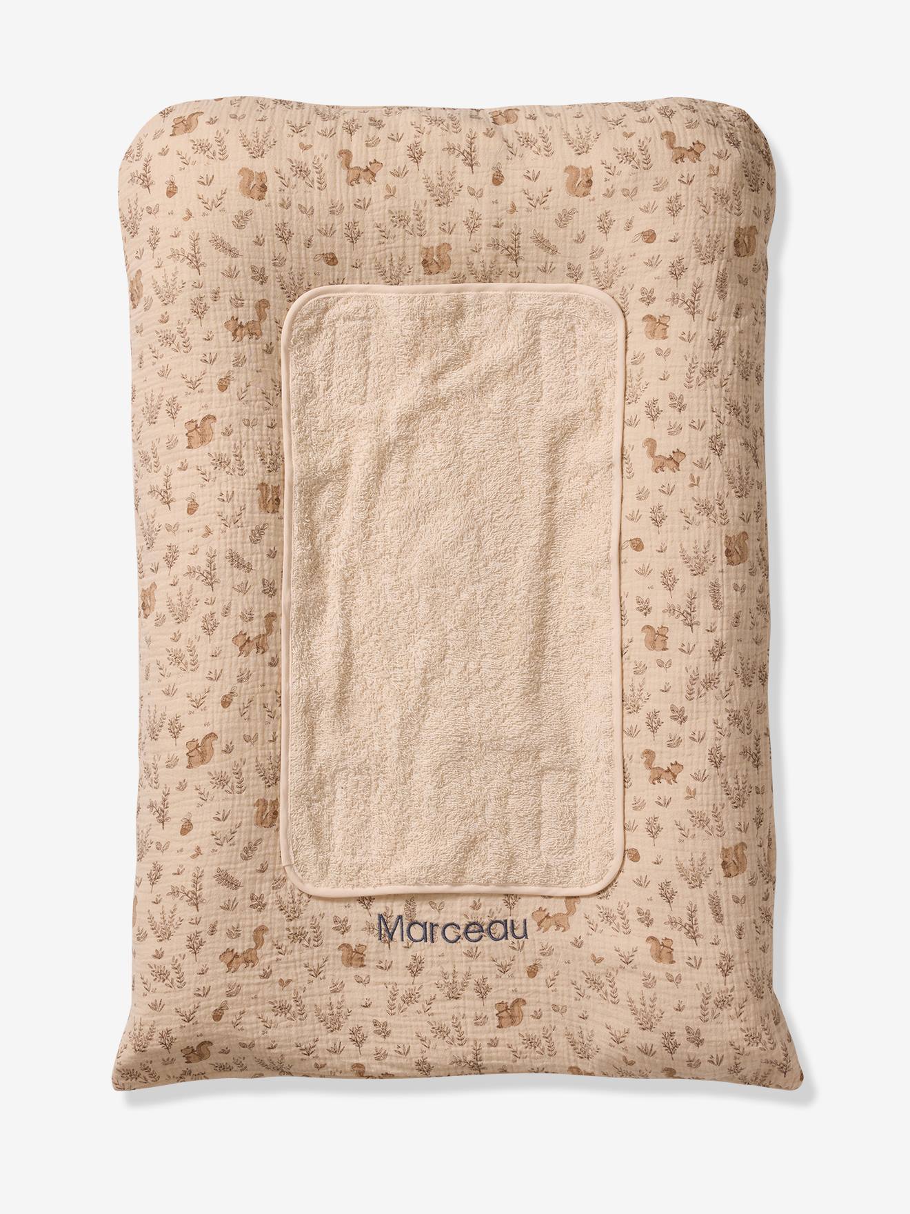 Aankleedkussen van katoengaas Nutty touw