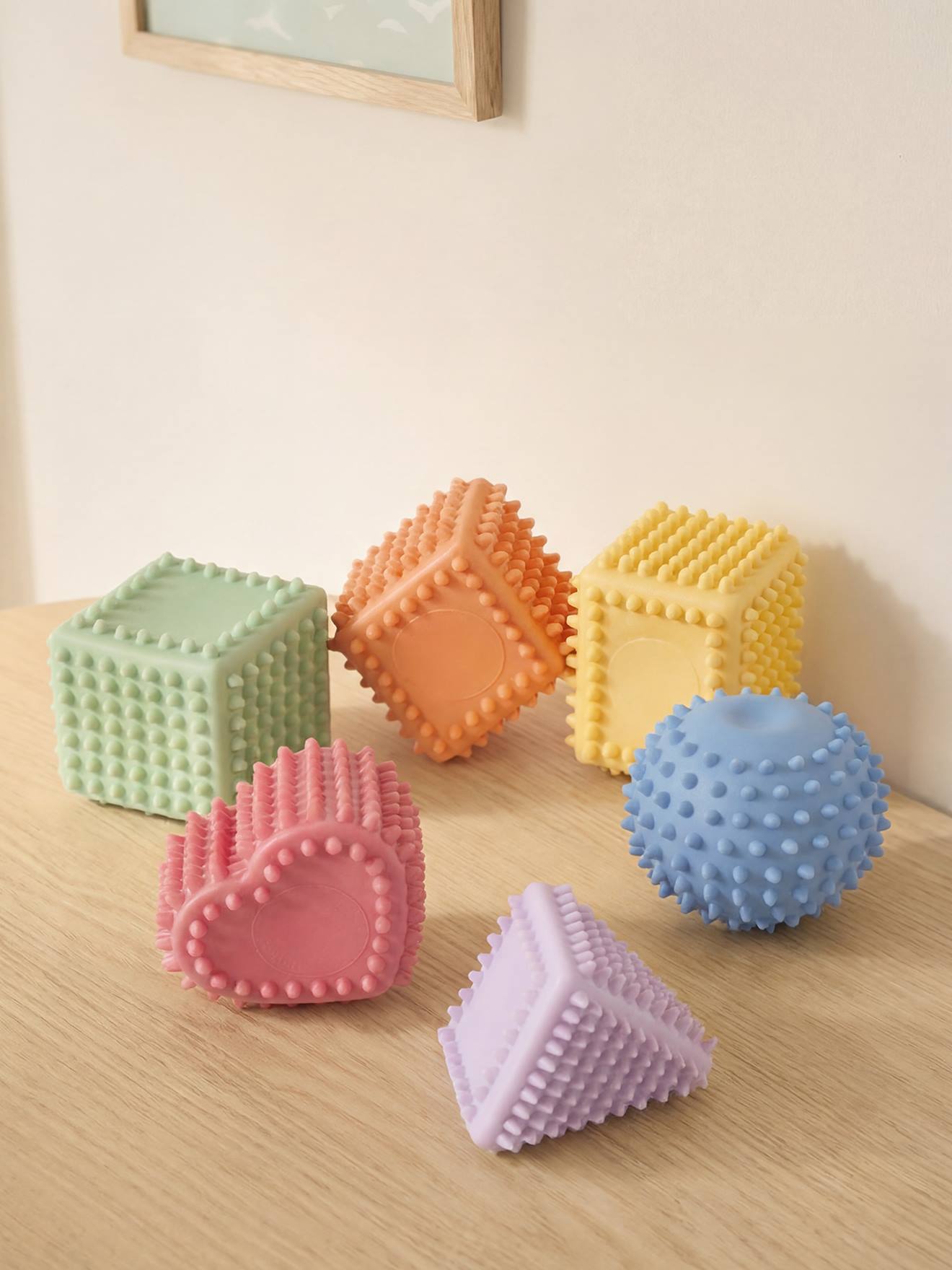 Set van sensorische vormen 6st meerkleurig