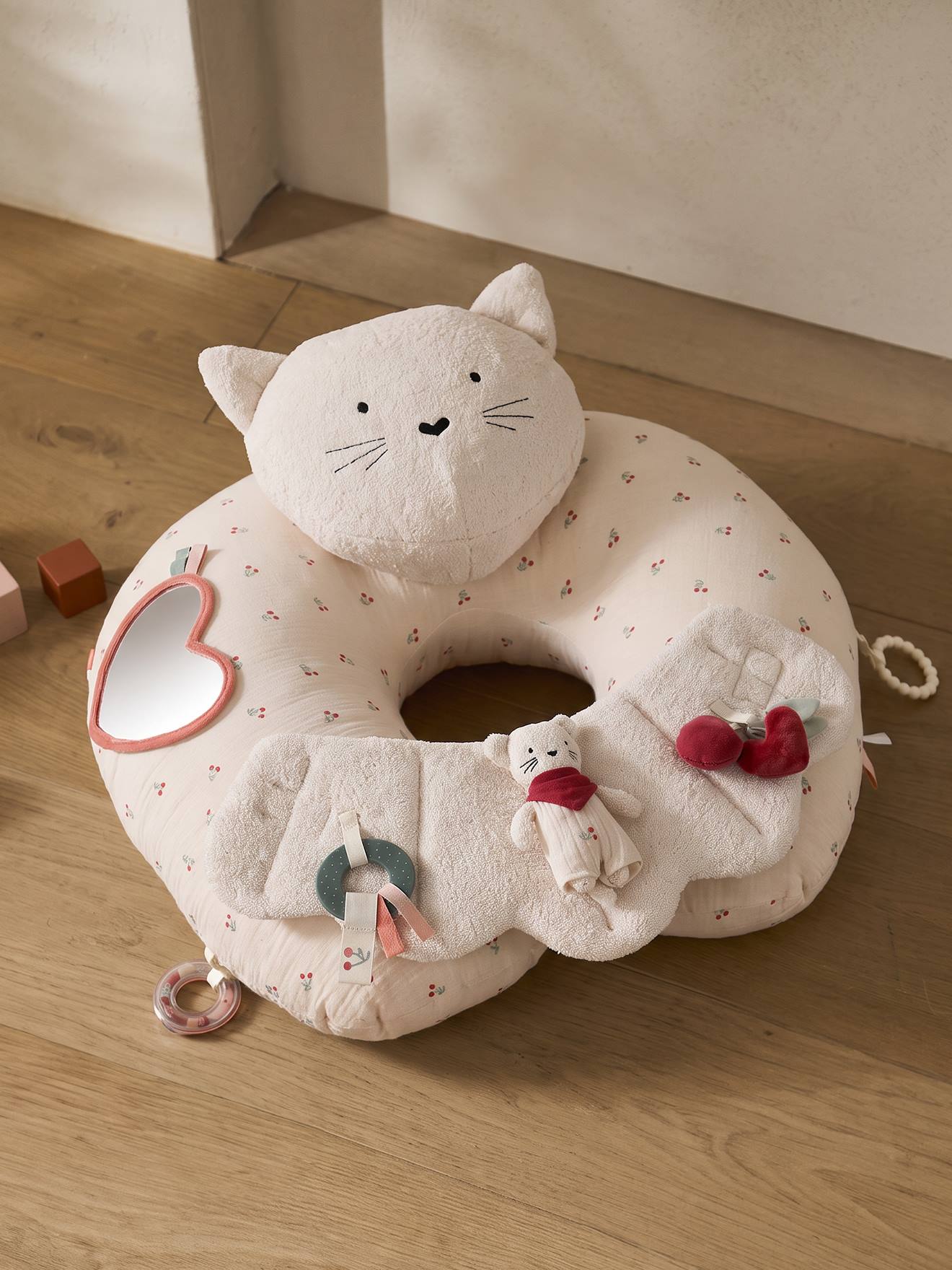 Ontdekkingskussen voor baby's rood